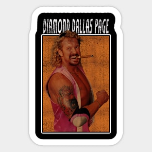 Vintage Diamond Dallas Page 80s Sticker